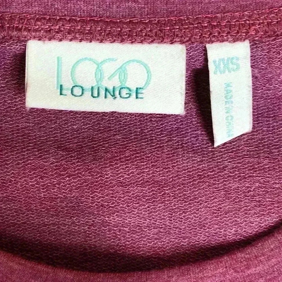 LoGo by Lori Goldstein Loungewear Peplum Sweatshir - Picture 7 of 7